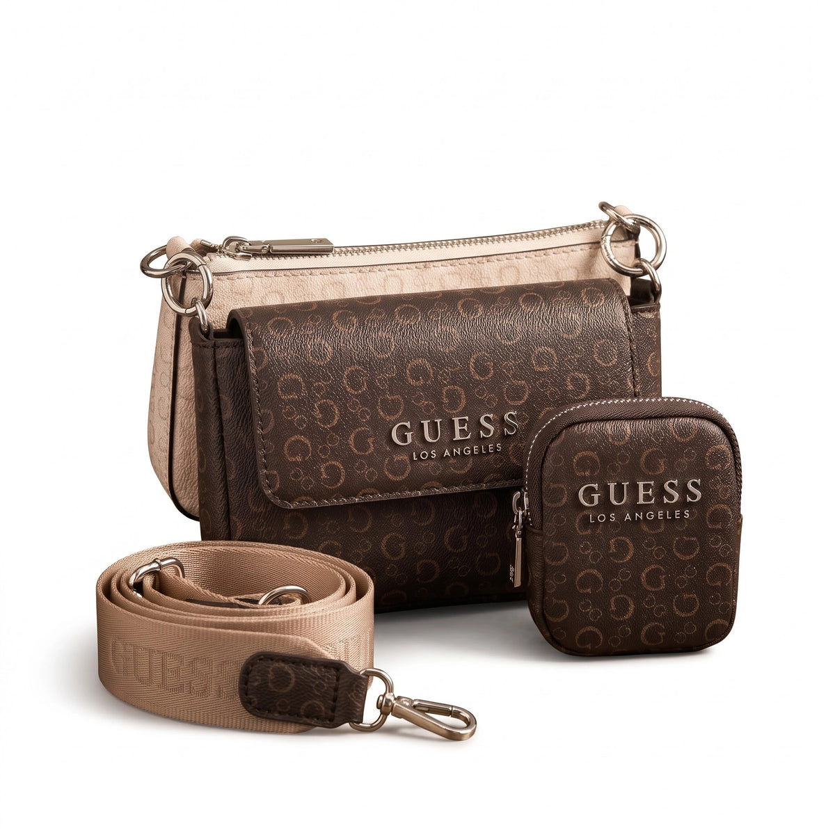 Crossbody multipiezas Guess 3 en 1