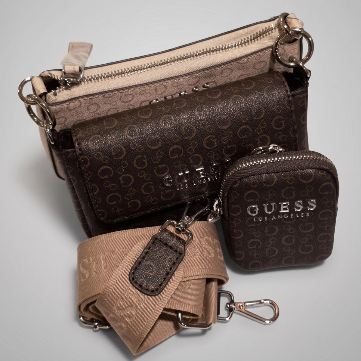 Crossbody multipiezas Guess 3 en 1